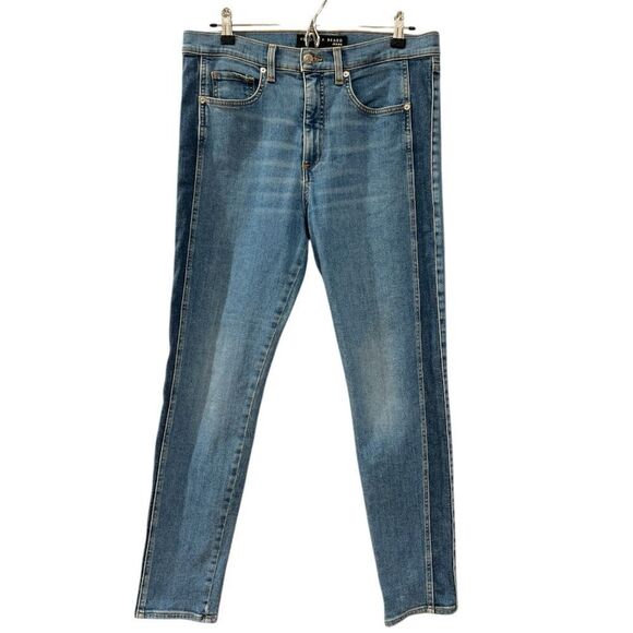 Veronica Beard Jeans Size 31/12  Kate High Rise Skinny Jeans Blue Two Tone - Picture 3 of 9